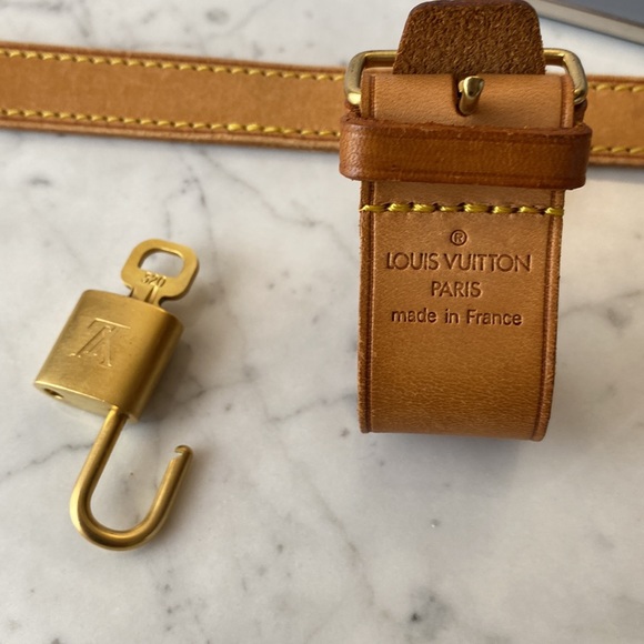 Authentic Louis Vuitton Strap Complete Bag Set Vachetta Leather - Picture 8 of 10